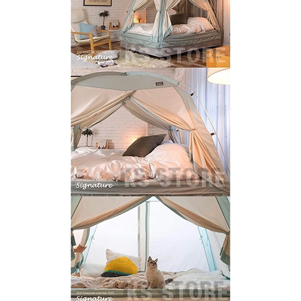 Signature Cream and Green Comforter Luxurious Bedding